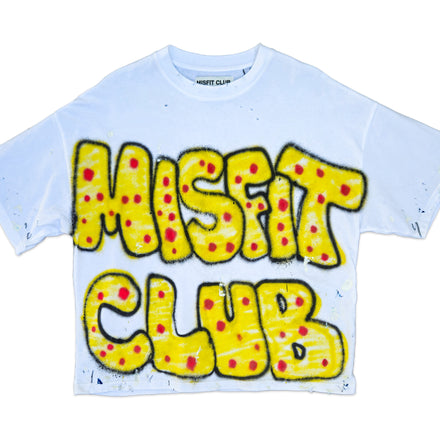 SPRAY PAINTED BOXY TEE (White) - Edition of 20