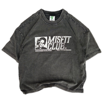 TROUBLEMAKER BOXY TEE (Vintage black)